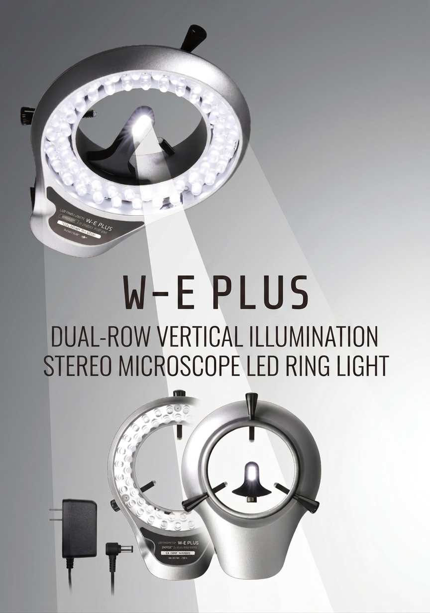 LED Ring Light WE-PLUS with vertical illuminator unit