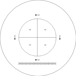 S11-CF digital camera smartphone ocular micrometer pattern